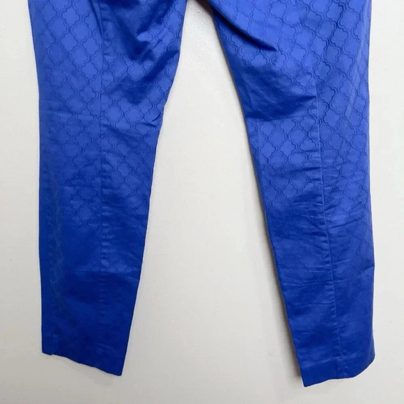 Lilly  Pulitzer Womens 6 29" Kelly Textured Skinny Ankle Pant Royal Purple - Picture 9 of 16